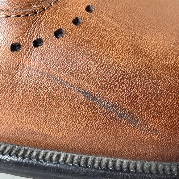 Stacy Adams Mens Leather Wingtip Oxford Shoes Size 9.5 - Picture 12 of 16